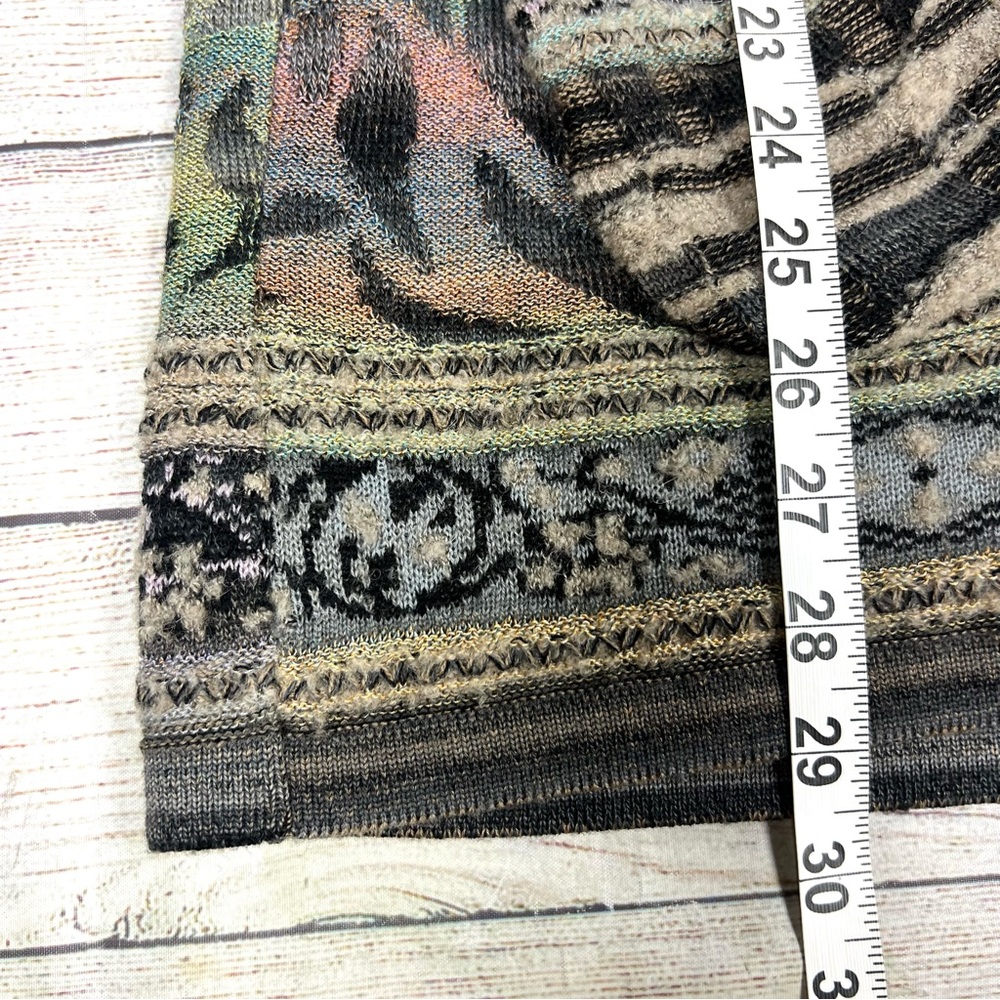 Vintage Women’s Colorful Winter Floral Geometric Cardigan Sweater Made in Japan - Picture 11 of 11